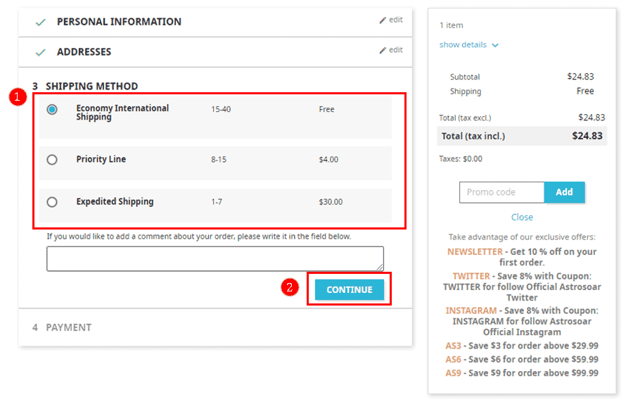 how to order at astrosoar.com