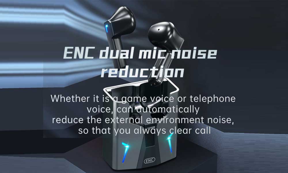 AstroSoar T19 True Wireless ENC Earbuds Low Latency Colors Grey